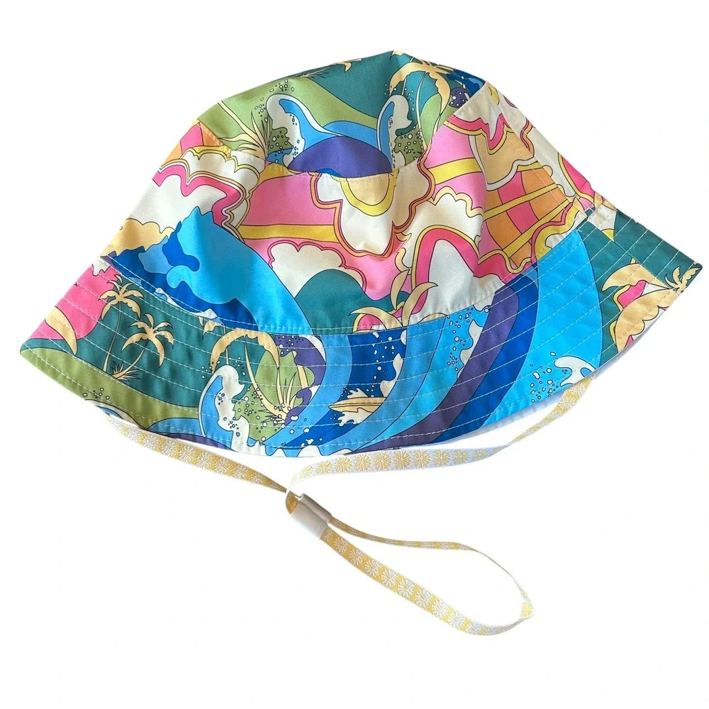 Puma X Palomo Reversible Bucket‎ Hat Large XL Retro Tropical Hawaiian Surfer NWT